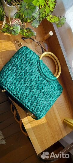 Cумка женская, из полиэфирного шнура, с подкладом