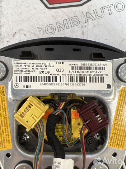 Подушка безопасности в руль Мерседес W204
