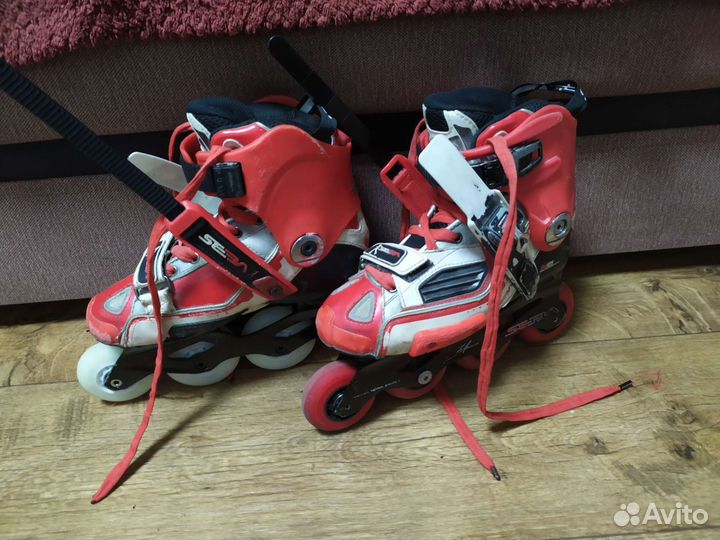 Роликовые коньки Seba high 36 + чехлы на колеса