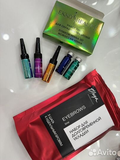 Хна для бровей ekko beauty