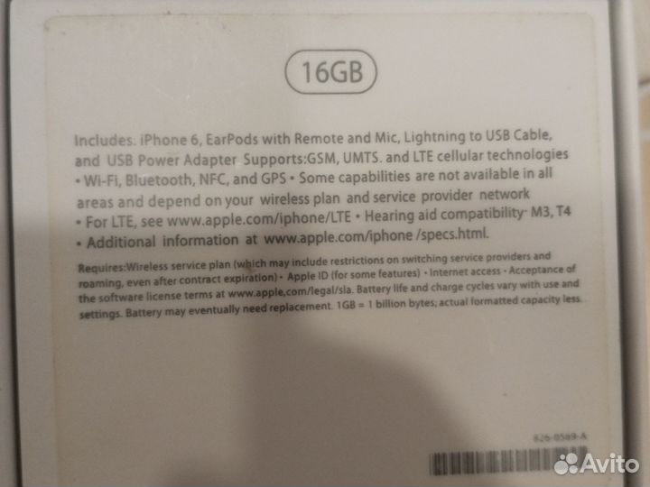 iPhone 6, 16 ГБ