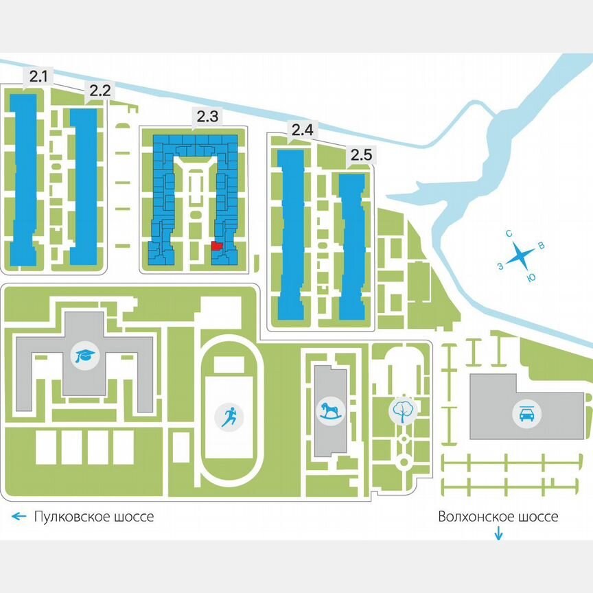 1-к. квартира, 41,6 м², 3/5 эт.
