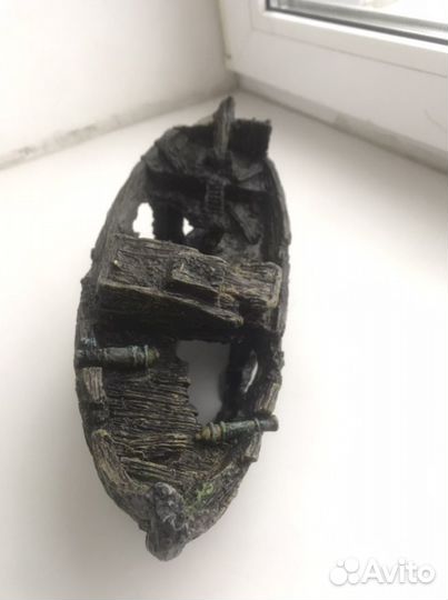 Корабль в аквариум коряга компрессор