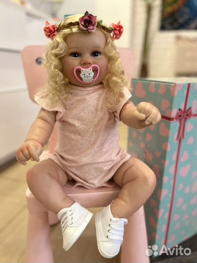 Кукла реборн малышка большая 62 см В наличии