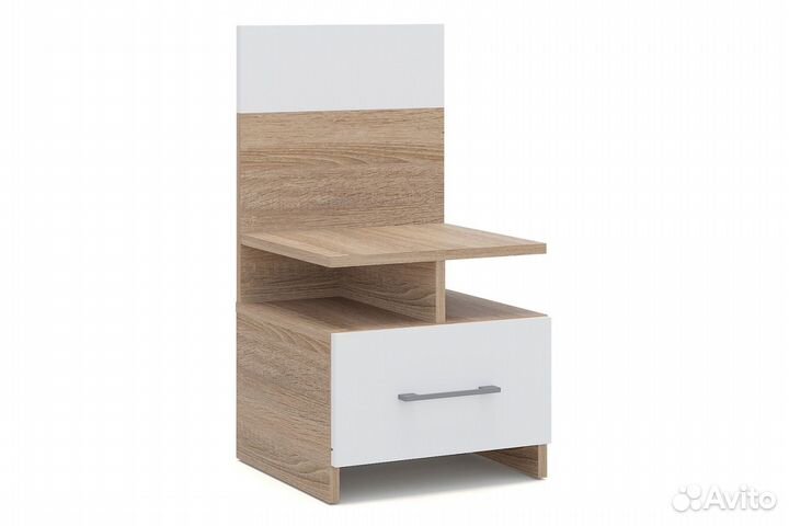 Алёна Спальня с 4-х дверным шкафом (Дуб сонома/Белый)