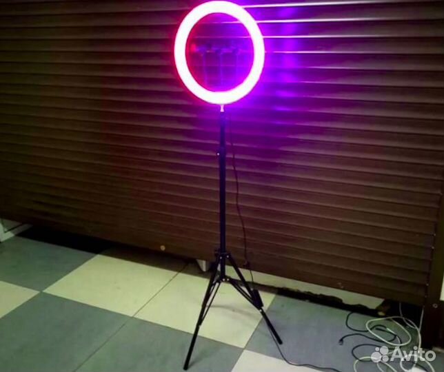 Кольцевая Лампа Цветная + 25 Режимов + Штатив