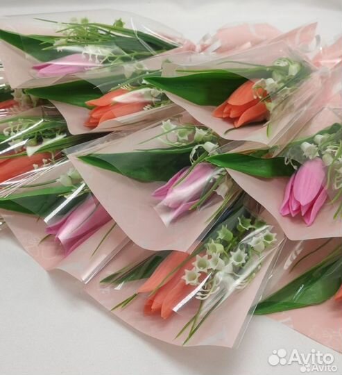 Тюльпаны из мыла ручной работы