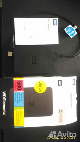 Внешний жесткий диск WD 500 гб