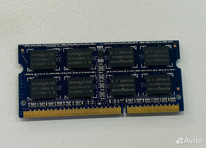 Оперативная память ddr3, 2 gb, для ноутбука