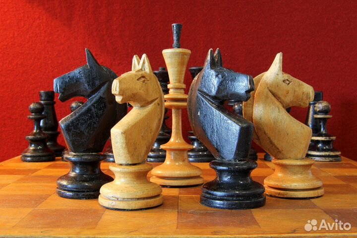 Шахматы Египетские деревянные СССР 1930 - 1950 г