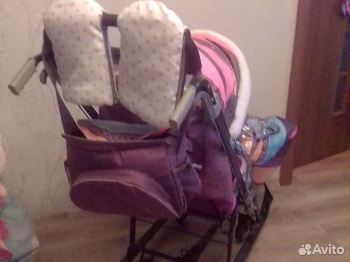 Детские санки коляска бу