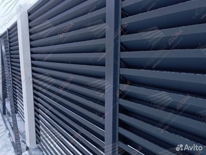 Забор жалюзи