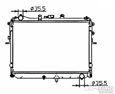 Радиатор mazda bongo SK22 R2 RF 1998-2007
