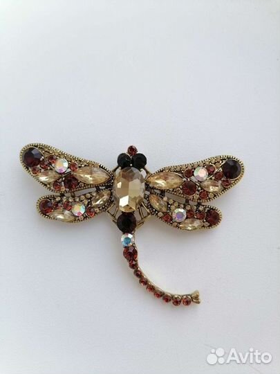 Брошь, подвеска стрекоза