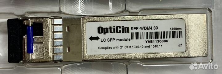 Модули SFP WDM, до 80км (24dB), 1490/1550 нм, LC