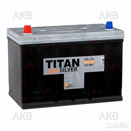 Аккумулятор автомобильный Titan Asia Silver 100L