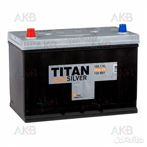 Аккумулятор автомобильный Titan Asia Silver 100L