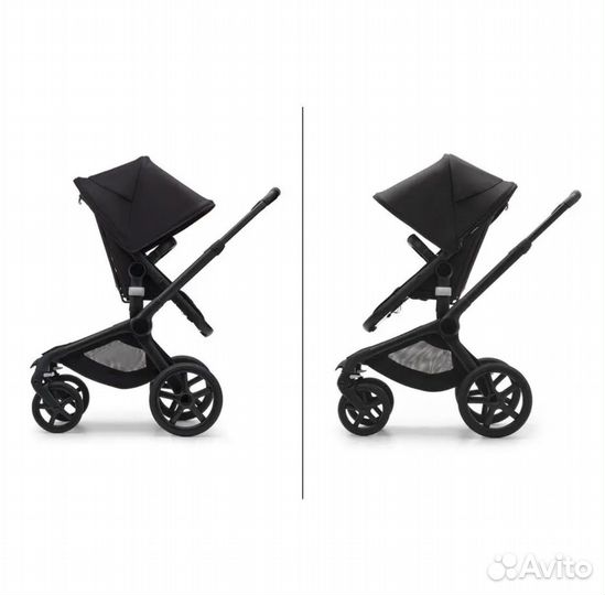 Bugaboo Fox5 2в1 на шасси Black цвет черный
