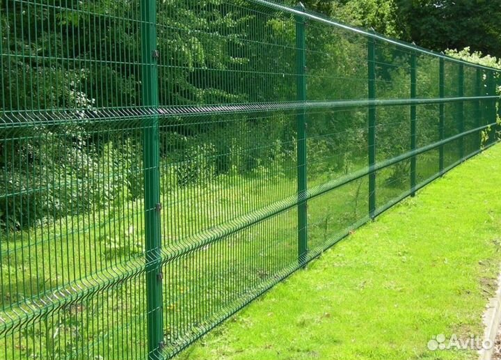 Забор из 3D сетки работа по договору качественно