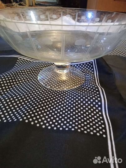 Ваза для фруктов на ножке СССР