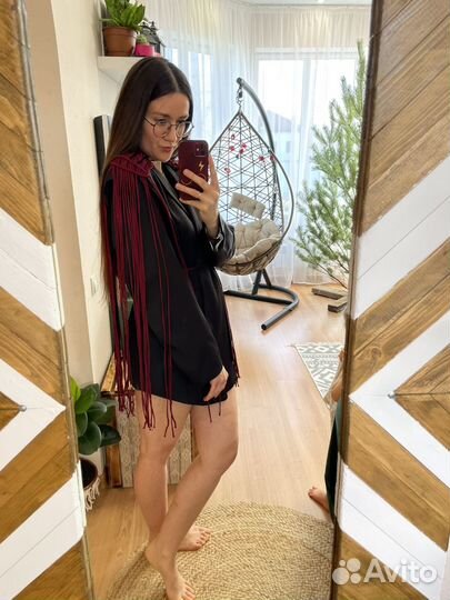 Макраме чокер, эполеты