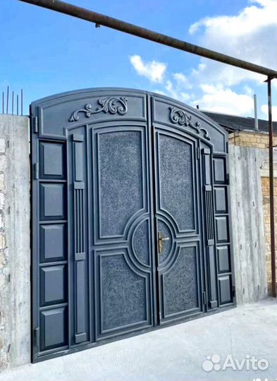 Ворота в Махачкале в стиле лофт на заказ
