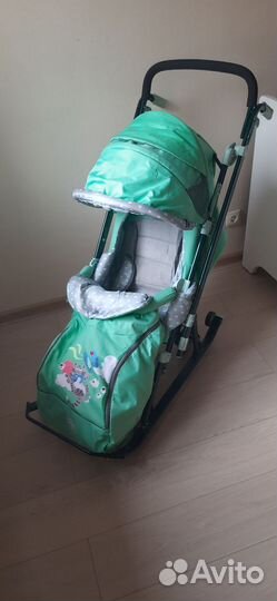 Детские санки коляска ника