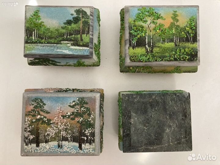 Шкатулка из натурального камня для украшений