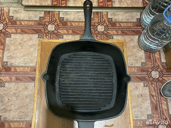 Чугунная сковорода гриль