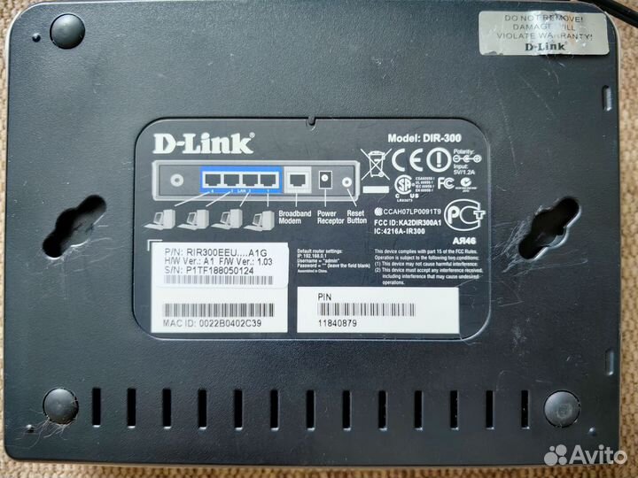 Wifi роутер D link DIR-300