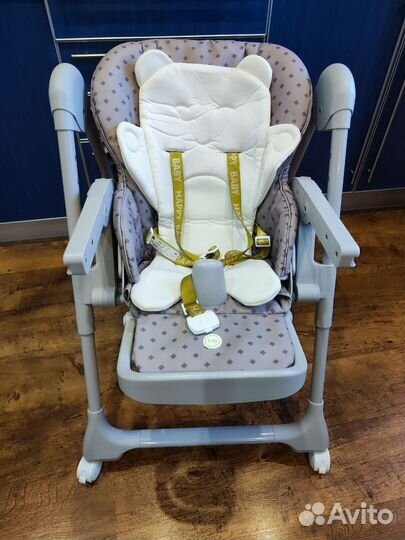 Стульчик для кормления Happy Baby William Pro Grey