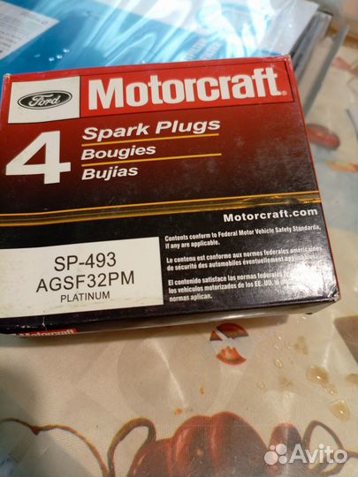 Свеча зажигания SP-493 agsf32PM Motorcraft