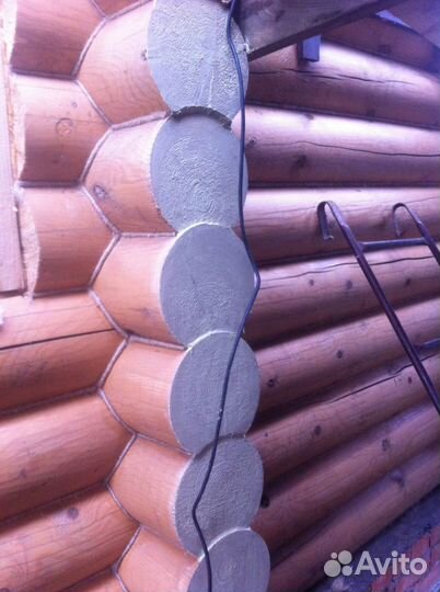 Шлифовка, покраска и конопатка срубов