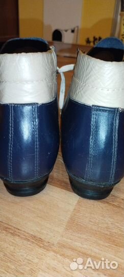 Лыжные ботинки кожаные СССР Винтаж