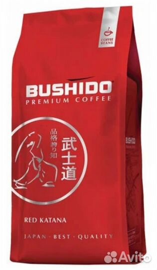 Кофе в зернах Bushido Red Katana, 1 кг
