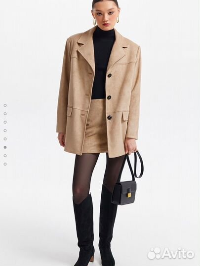 Замшевый пиджак love republic lime