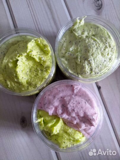 Крем-скраб для тела натур. ручной работы 300гр