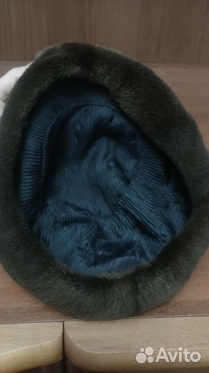 Шапка меховая берет бобер