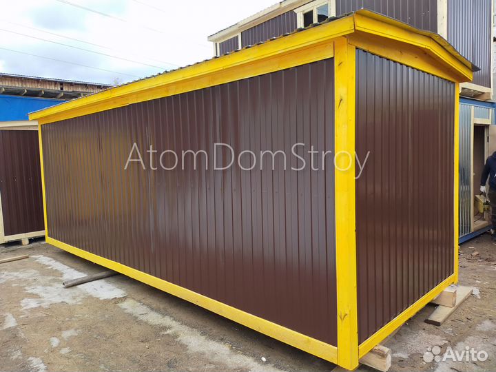 Бытовка деревянная утепленная с электрикой