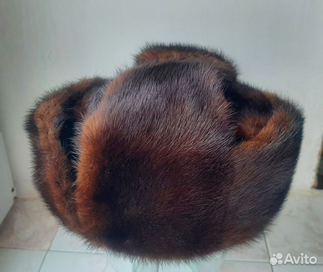 Норковая шапка мужская 57 р