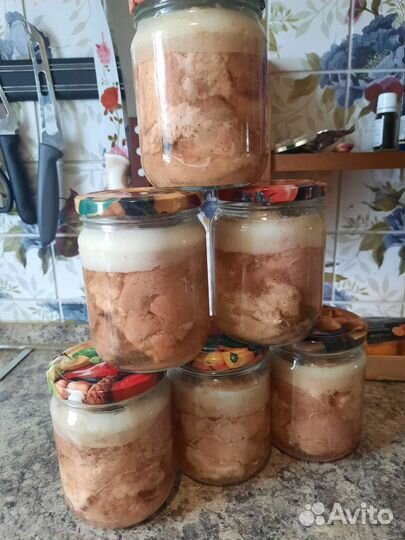 Домашняя тушенка из свинины и говядины