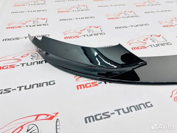 Губа BMW 4 series f32 M-Performance черный глянец