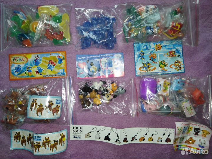 Много серий киндеров