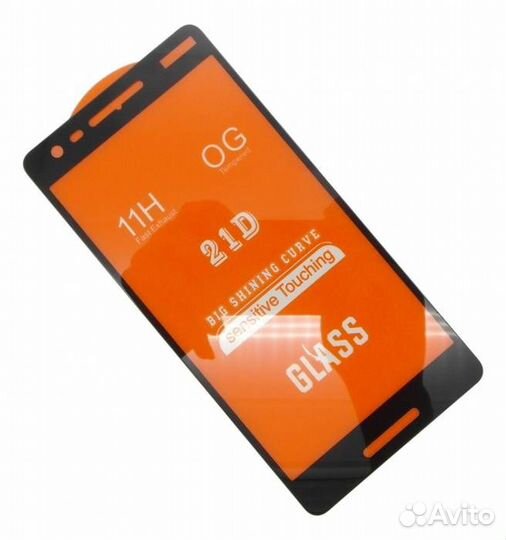 Защитное стекло для Nokia 2.1 Черное#2834