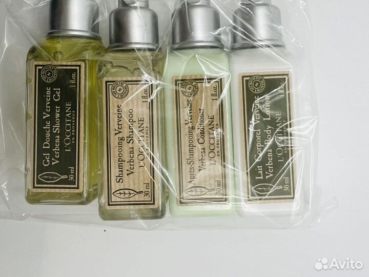 Тревел набор косметики Loccitane Verbena 4х30мл