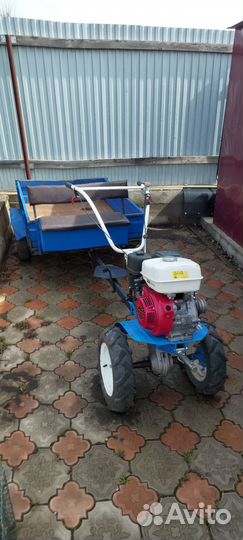 Мотоблок нева мб-23H PRO Двигатель honda и прицеп