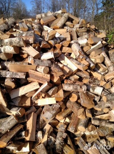Дрова березовые колотые сухие