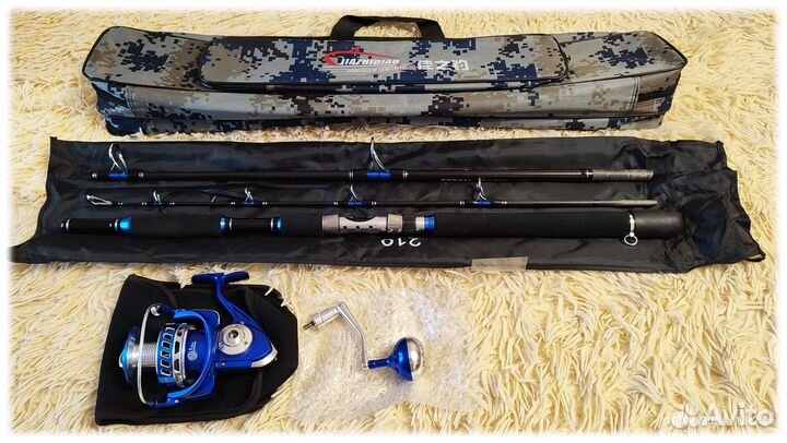 Спиннинг+катушкa+сумка на сома