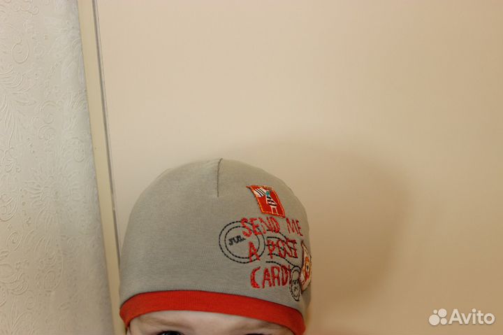 Х/б шапки на мальчиков-близнецов