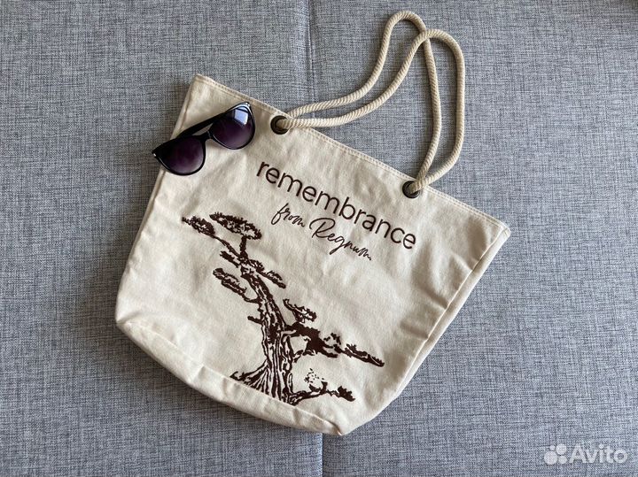 Cумка шоппер пляжная холщовая